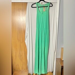 NWT Michael Stars Racerback Blouson Maxi Dress Size OS